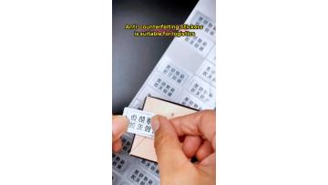 matte silver logistic void labels