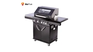 Premium Quality Outdoor Kitchen Stainless Steel Movable Outdoor Kitchen Multi Burner Gas BBQ Grill1
