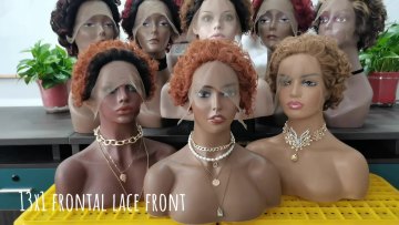 Wholesale summer perruque pixie cut human hair wigs raw Indian curly hair machine made pixie wig remy hair fashion short wigs1