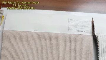 Factory Customized Cheap Price wholesale  Brushed Rib Fabric roll Polyester Rayon Stretch Spandex Rib Knitting Sweater Fabric1