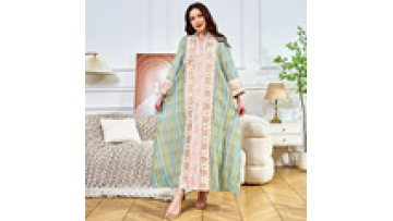 New Elegant Dubai Abaya Embroidery Bead Evening Dress Middle East Abaya for Muslims Spring 2025 Women Clothing1
