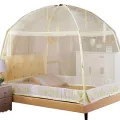 Mongolian Yurt Mosquito Net Breathable Mesh Double Bed Isolation Of Mosquitoes Tent Height 1.7m Three-door Mosquito Net 5 Color