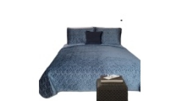 New design bedspread set velvet Embroidery  quilt set baby bedding set luxury1