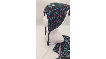 CF-T-0031 knitted beanie scarf set (1)