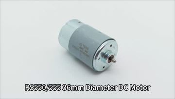 Compact 555 Brushed DC Motor with Efficient Design
