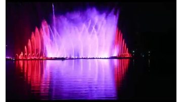 popular water music fountain show