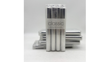 silver color stick candle (2)