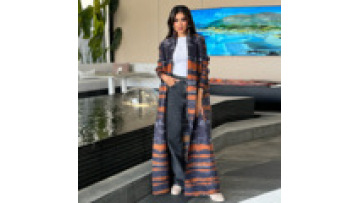 Muslim New Eid Dress 2025 Modest Eid Dress Pleated Open Abaya Long Sleeve Kimono Dress for Women Party Long Robe1