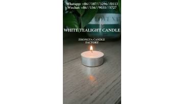 14g white pressed tealight candle