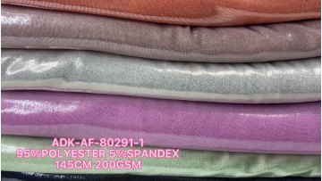 China supplier polyester spandex shiny glitter foil  knitted ibbed sweater rib fabrics for clothing1