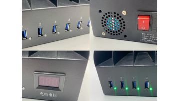 8 -ports USB charger Detailed display