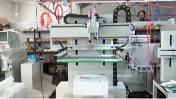 Servo plain screen printing machine for shopping bags