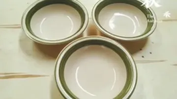 7 Inch Green Ceramic Stoneware Crockery Hand Painted Color Band Salad Soup Bowls1