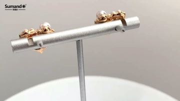 Sumando 2022 new arrivals heart pearl stud korean earrings for women jewelry1