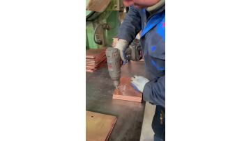 Chamfering processing of copper bars