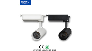 Hsong Lighting - On stock track lighting system Anti Glare 2wire 3 wire LED track light 10W 20W 30W honeycomb track light for hotel and shops led track light1