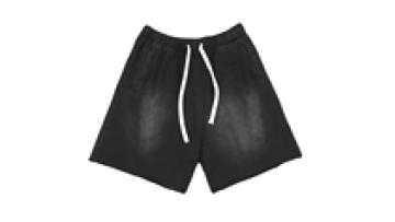 Custom Street Wear Vintage Washed Fade Color Patch Embroidery Print Men Shorts Summer Cotton Shorts1