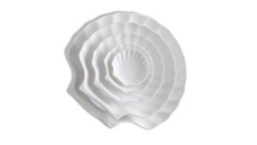 Ceramic Tray with Hot Pot Dishes and Seasoning Bowls in White Shell Shape1