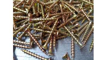 yellow zinc drywall screw