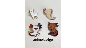 anime metal brooch