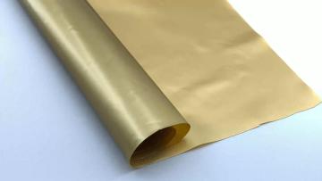 Soft Translucent Golden Colored PVC Film