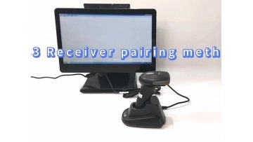 Wireless Code Scanner Long Range QR Code Reader Logistics Barcode Scanner with base charge1