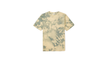 Clothing Manufacture Custom Logo Print 100% Cotton Mens Crew Neck Green And Yellow Tie Dye T shirts1