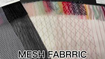 Suppliers  color polka dot knit nylon lurex metallic tulle  mesh dress fabric for wedding dresses garment1