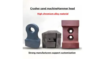 Wear resistant crusher accessories with high chromium alloy are used for crushing hammer heads in sand making machines1