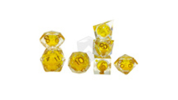Polyhedral Liquid Core Multi-Color Dice Set - Marvel Gaming Accessories DND Liquid Resin Dice1