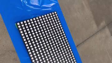 Ceramic adhesive plate display