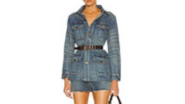Wholesale Custom Turn-Down Collar Button Up Jean Jacket With Pockets For Woman1