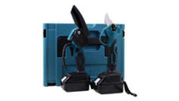 ZHIXIN Portable Cordless Garden Power Tool Sets Electric Pruning Scissor Shears&Chain Saw 2PCS Combination for Branch Cutting1