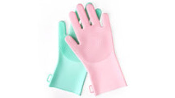 Hot Sell Upgraded Heat Resistant Oem Dishwashing Silicone Glove Brush1