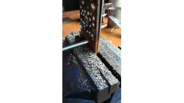 #14 self drilling screw,  6mm steel plate test