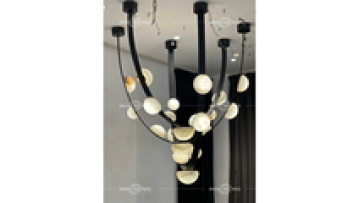 Modern Luxury Alabaster Chandelier for Hotel Lobby and Villa1