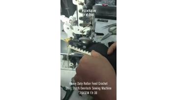 Roller Feed Crochet Shell Stitch Overlock Machine