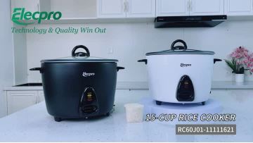 15 cups drum rice cooker with Plastic steamer