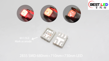 2835 SMD 680nm+710nm+730nm LED