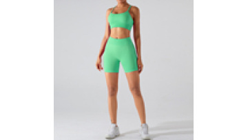 Solid Color Four-Way Stretch Seamless Sports Bra1