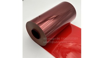 Red PVC blister Thermoforming