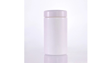 Opal White Glass Storage Jar