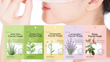 Custom logo fruit face mask Private label organic Deep Moisturizing Hydrating Rose Aloe lavender chamomile green tea  Mask1