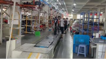 electric scooter assembly line