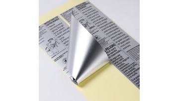 Matt silver stickers