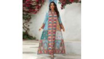 New Arrival Elegant Dubai Abaya for Women Muslim Dress Ramadan Eid Jalabiya Turkey Kaftan Marocain Abaya1