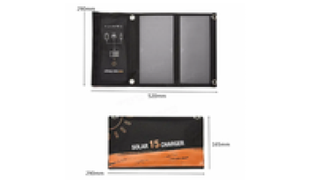 Customized fold up portable solar panel 15w folding foldable charger1
