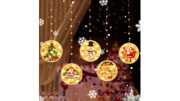 Enchanting LED Fairy Lights Featuring Santa and Elk Designs1