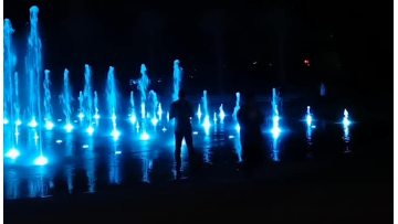 copper floor water fountain