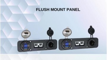 FLUSH MOUNT panel 50A ANDERSO Connector PLUG CIG 12V power SOCKET QC3.0 DUAL USB Car Charger1